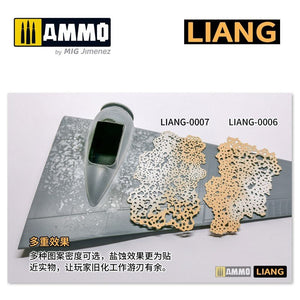 Liang 0006 Salt Weathering Effects Airbrush Stencils (Sparse) – immagine 7