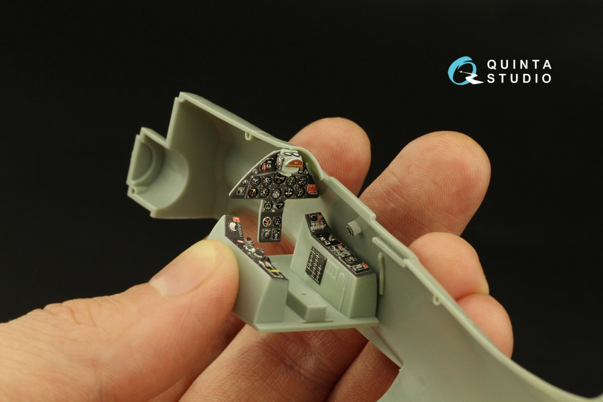 Intérieur imprimé en 3D et coloré sur papier décalcomanie Quinta Studio QD48392 F8F-1 Bearcat (Academy) 1/48 – image 8