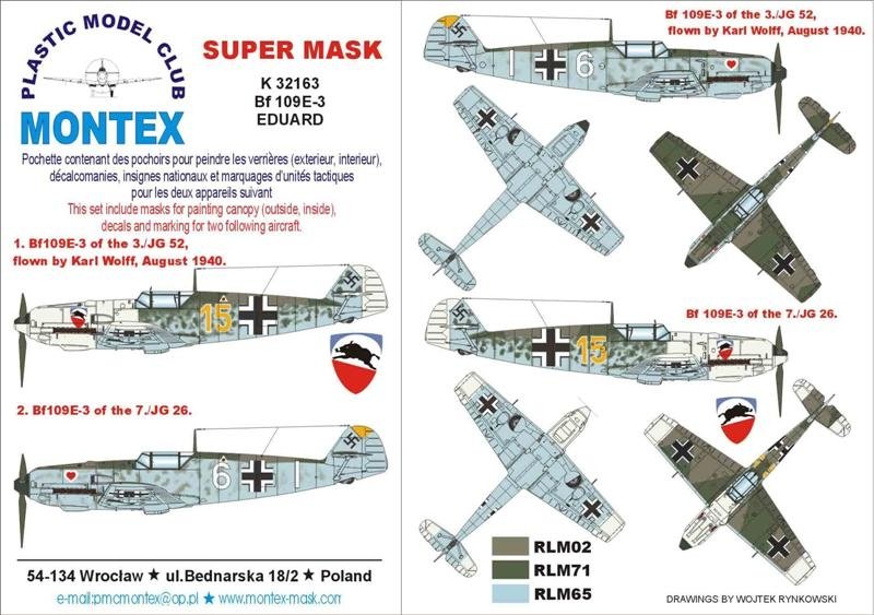 Montex K32163 Bf 109E-3 1/32