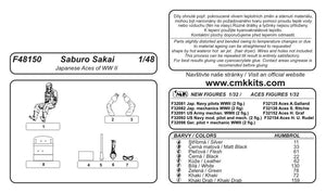 CMK F48150 Japanese Aces S. Sakai (1.fig for A6M2 Zero) 1/48 – Bild 3
