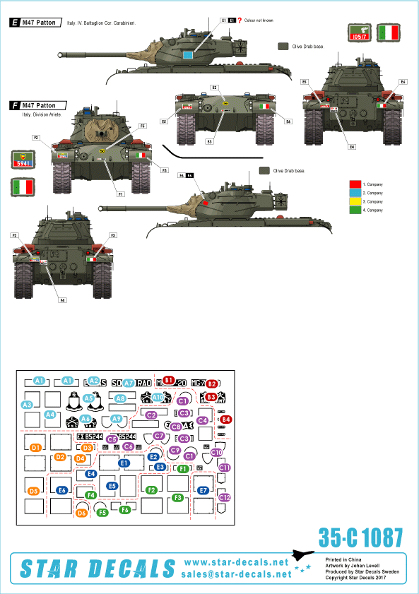 Star Decals 35-C1087 M47 Patton 3 1/35 – immagine 2