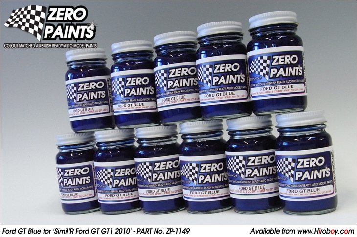 Peinture Zero Paints ZP-1194 Bleu Mica pour Ford GT GT1 2010 (60 ml)