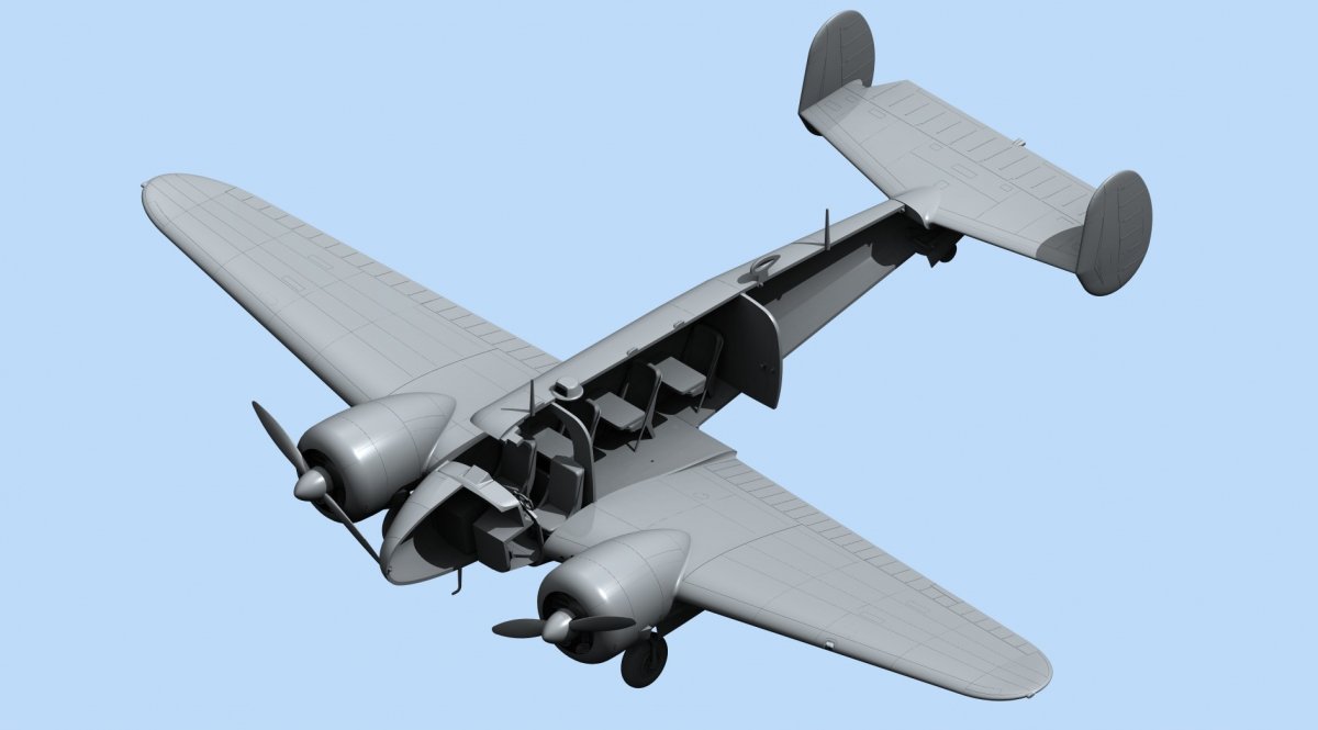 ICM 48185 C18S, American Passenger Aircraft 1/48 – Bild 4