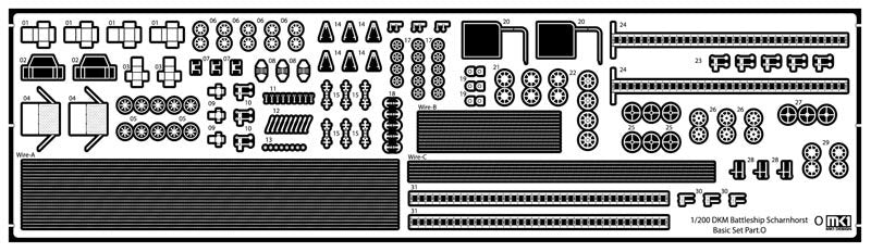 MK1 Design MD-20025 DKM Battleship SCHARNHORST VALUE PACK for Trumpeter 1/200 – image 17