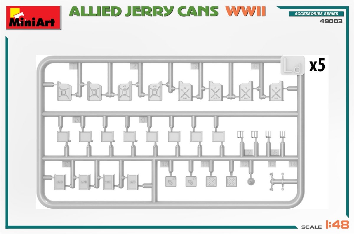 MiniArt 49003 ALLIED JERRY CANS WW2 1/48 – image 4