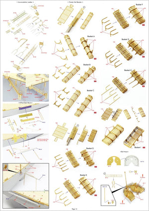 Pontos 37034FN USS BB-63 Missouri 1945 « Advanced » Detail Up Set pour maquette Hobbyboss (pont en bois couleur teck) 1/350 – image 21