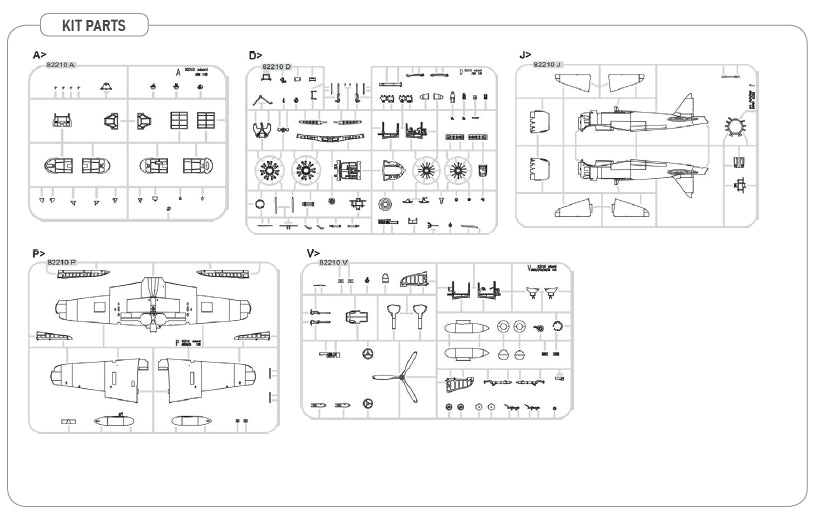 Eduard 84216 Mitsubishi A6M5 Zero Type 52a (Weekend Edition) 1/48 – immagine 8