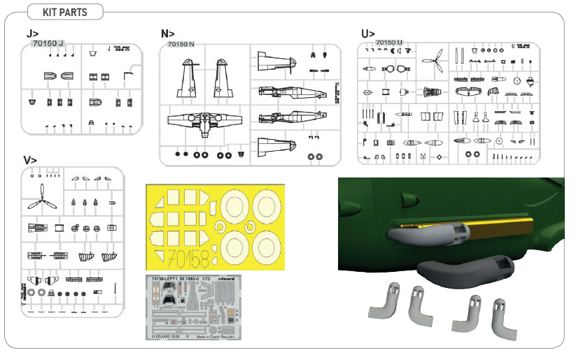 Eduard 70158 Messerschmitt Bf-109 G-5 (Profipack Edition) 1/72 – image 12