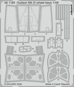 Eduard 481185 Lockheed Hudson Mk.III - Wheel Bays for ICM Kits 1/48