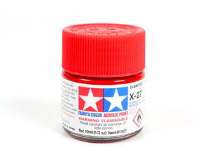 Tamiya X27 Clear Red (81527) Acrylic paint 10ml – Bild 2
