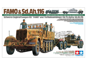 Tamiya 35246 German 18 Ton Heavy Half-Track &amp;quot;Famo&amp;quot; and Tank Transporter Sd.Ah.116 1/35 – immagine 2