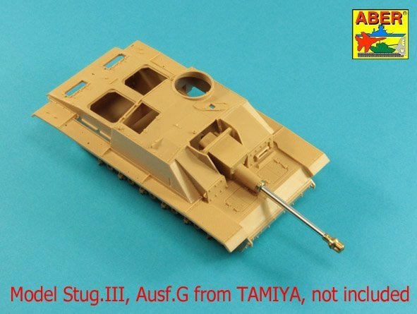 Aber 35L-058N Lufa StuK.40 L/48 7,5cm z hamulcem wylotowym do niemieckich dział pancernych StuG.III Ausf.G wersja wczesna (Trumpeter) 1/35 – Bild 3