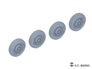 ET Model P35-107 WWII German Sd.Kfz.234 Large Diameter Weighted Wheels Type.7 1/35 – image 2