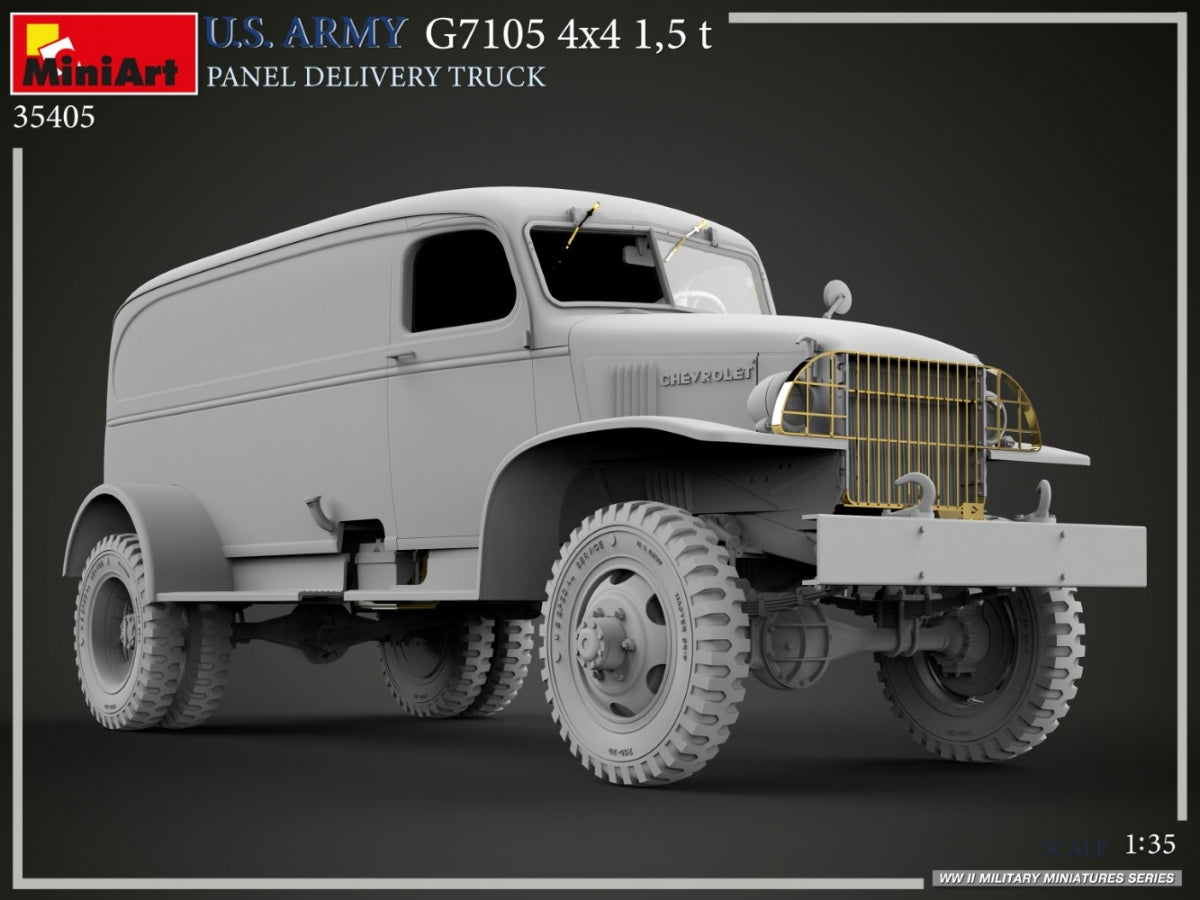 MiniArt 35405 U.S. ARMY G7105 4х4 1,5 t PANEL DELIVERY TRUCK 1/35 – immagine 14