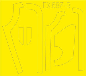 Panneaux antiéblouissants Eduard EX687 B-17G (production DL &amp;amp; BO) 1/48 HKM – image 2