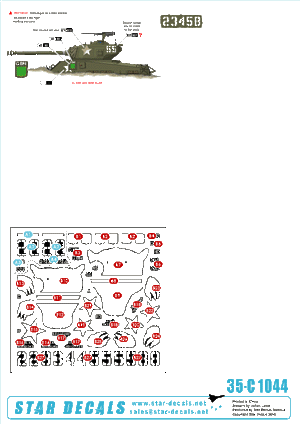 Star Decals 35-C1044 Korean War M4A3E8 Sherman 1/35 – immagine 2