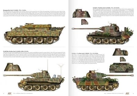 AK Interactive AK916 1944 GERMAN ARMOUR IN NORMANDY – CAMOUFLAGE PROFILE GUIDE – immagine 5