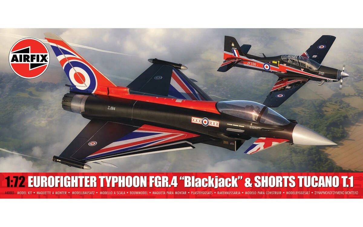 Airfix 40003 Eurofighter Typhoon FGR.4 "Blackjack" & Shorts Tucano T.1 - Twin Pack - 1/72