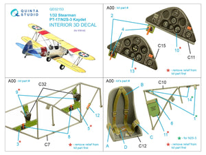Quinta Studio QD32153 Pt-17/N2S-3 Kaydet 3D-Printed coloured Interior on decal paper (ICM) 1/32 – imagen 2