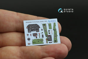Quinta Studio QD48260 P-51D Early 3D-Printed &amp;amp; colored Interior on decal paper (Airfix) 1/48 – image 9