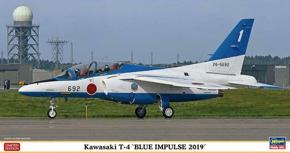 Hasegawa 07480 Kawasaki T-4 &amp;quot;Blue Impulse 2019&amp;quot; 1/48
