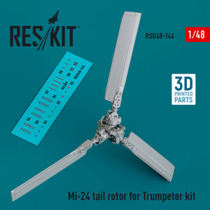 RESKIT RSU48-0144 Mi-24 tail rotor for Trumpeter kit (3D Printed) 1/48 – Bild 2