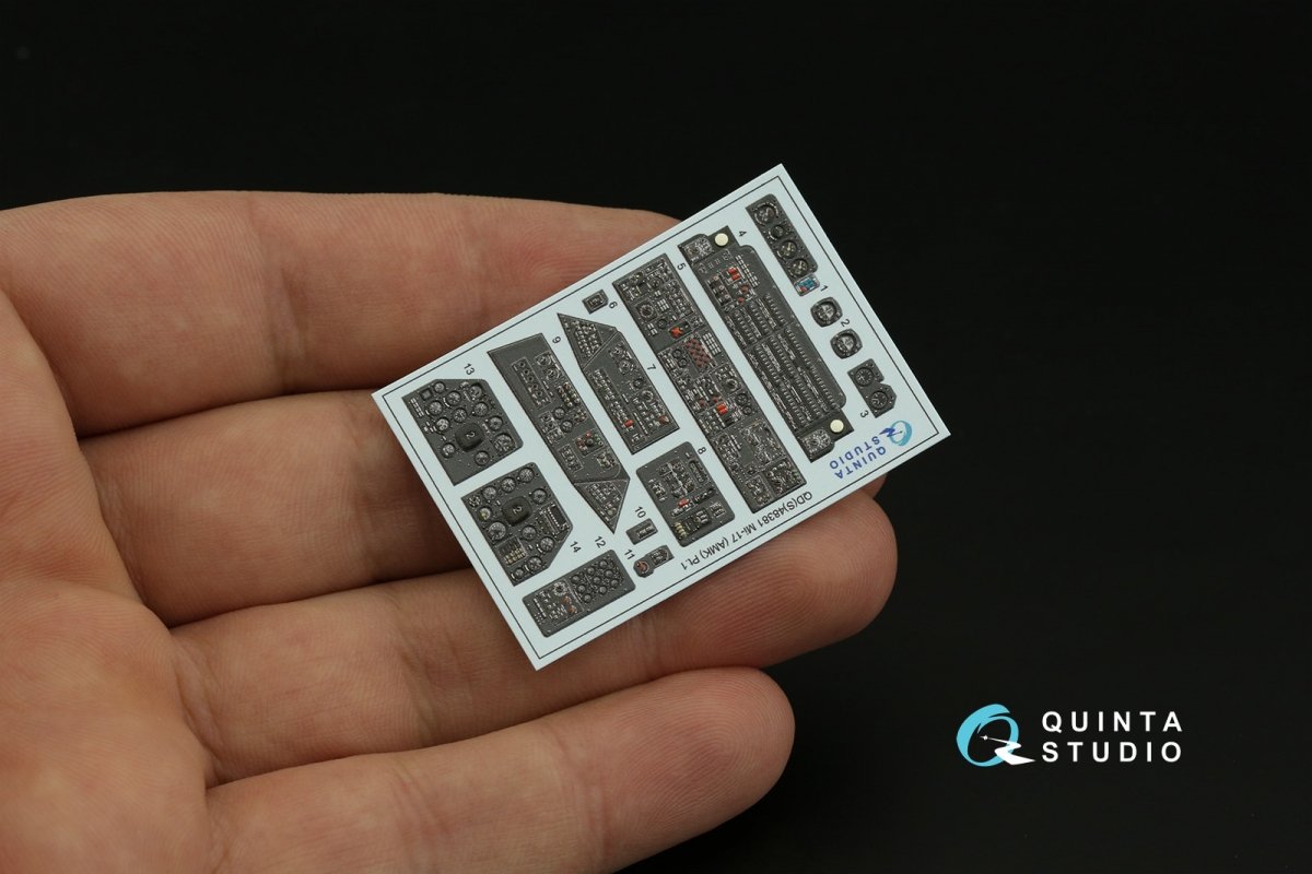 Quinta Studio QDS-48381 Mi-17 3D-Printed &amp;amp; coloured Interior on decal paper (AMK) (Small version) 1/48 – immagine 5