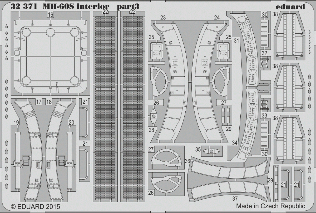 Eduard 32371 MH-60S interior 1/35 ACADEMY – image 3