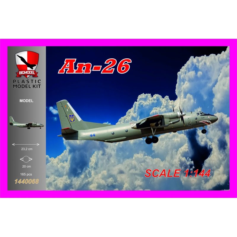 Big Model 1440068 AN-26 UKRAINE AIR FORCE 1/144