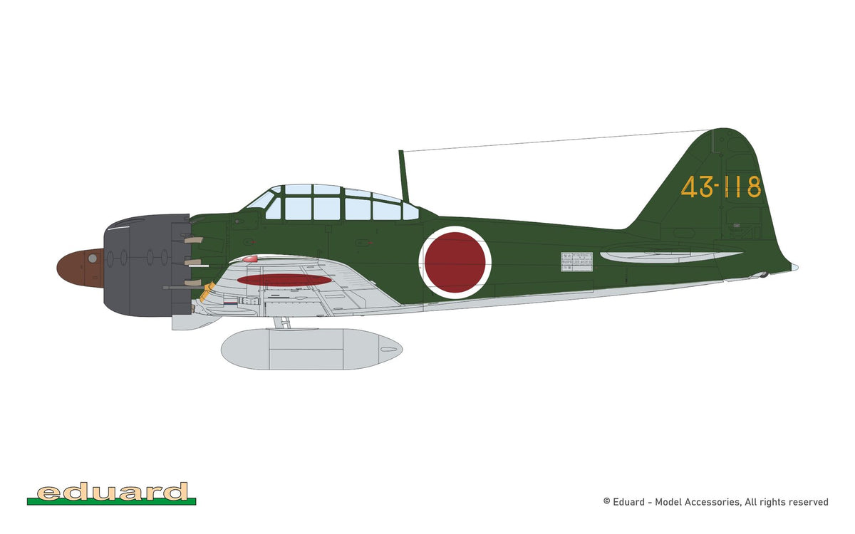 Eduard 84216 Mitsubishi A6M5 Zero Type 52a (Weekend Edition) 1/48 – immagine 6