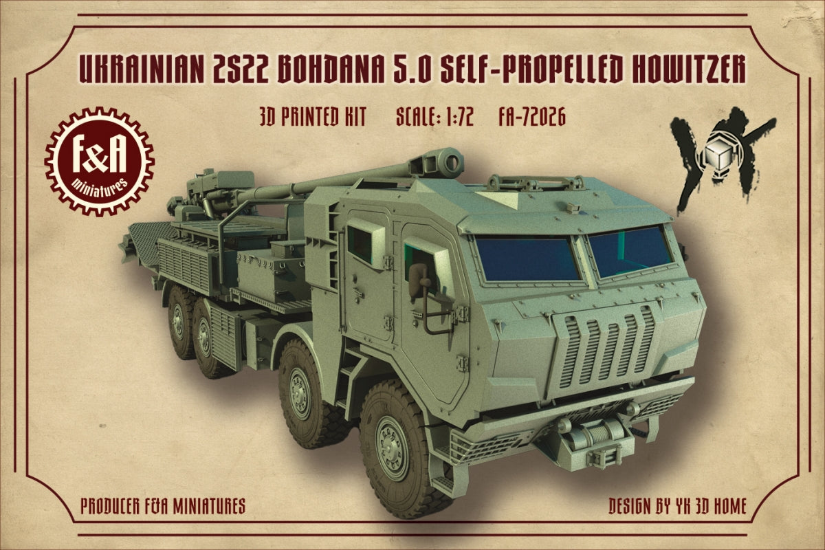 F&A Miniatures FA-72026 2S22 Bohdana 5.0 1/72