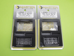 Master SM-350-091 USN 40 mm/56 Bofors twin mount ver.1 / with Mk-51 director - (resin, PE and turned parts) - (6pcs) 1/350 – zdjęcie 6