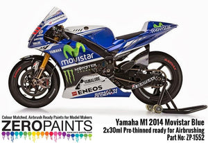 Zero Paints ZP-1552 Yamaha M1 2014 Movistar Blue Paint Set 2x30ml – immagine 3