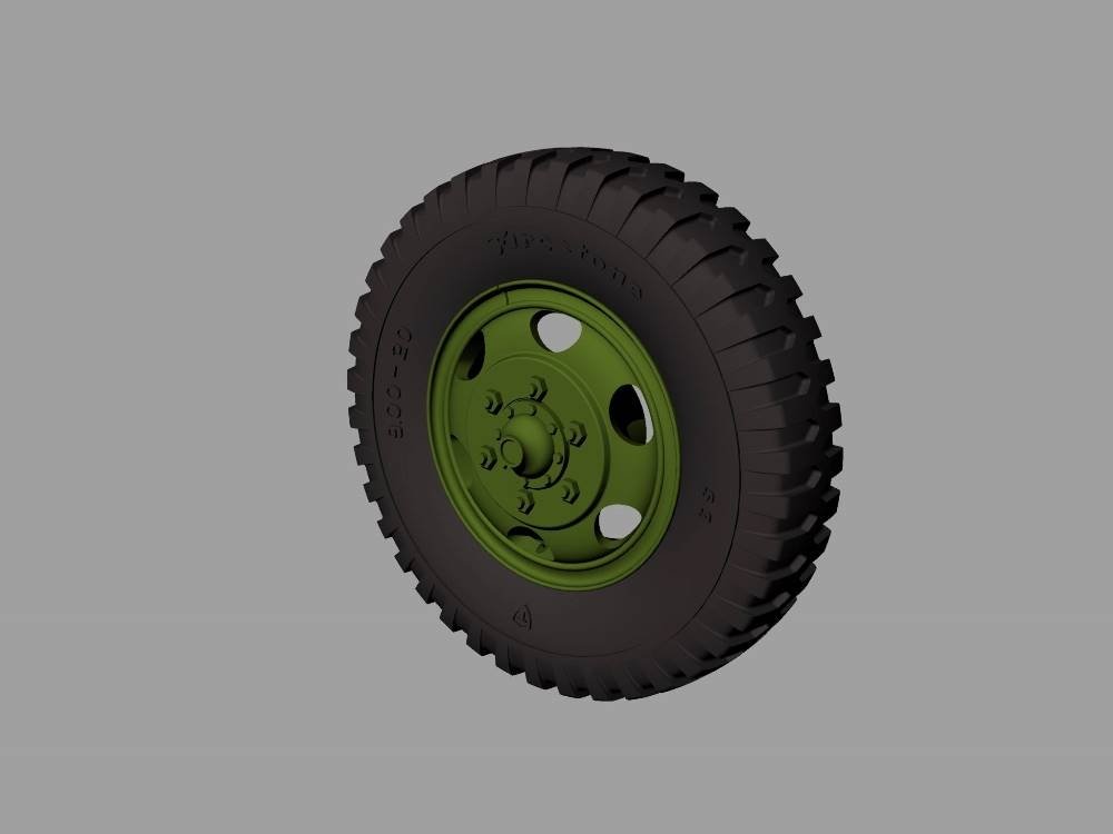 Panzer Art RE35-530 M35&amp;M109 trucks road wheels (Firestone) 1/35