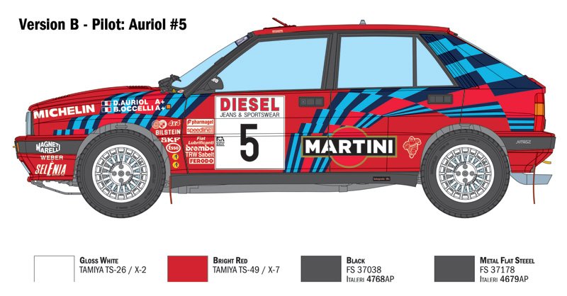 Italeri 4712 Lancia Delta HF Integrale Sanremo 1989 1/12 – immagine 9