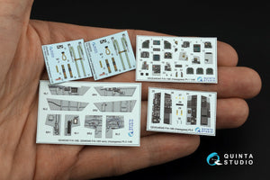 Quinta Studio QD48345 F/A-18B 3D-Printed &amp;amp; coloured Interior on decal paper (Hasegawa) 1/48 – imagen 2