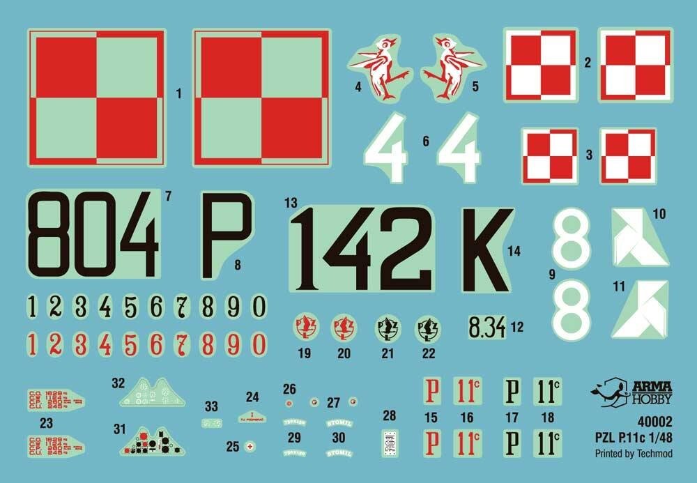 Arma Hobby 40002 PZL P.11c Model Kit 1/48 – imagen 2