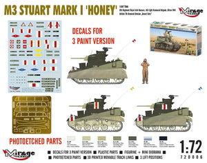 Mirage Hobby 720006 M3 Stuart Mk.I Honey Light Tank 1/72 – Bild 5