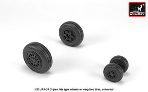 Roues Armory Models AW32503 JAS-39 Gripen avec pneus lestés, fin de série, échelle 1/32