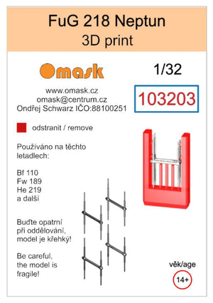 Omask 103203 FuG 218 Neptun (3D print) 1/32 – imagen 2