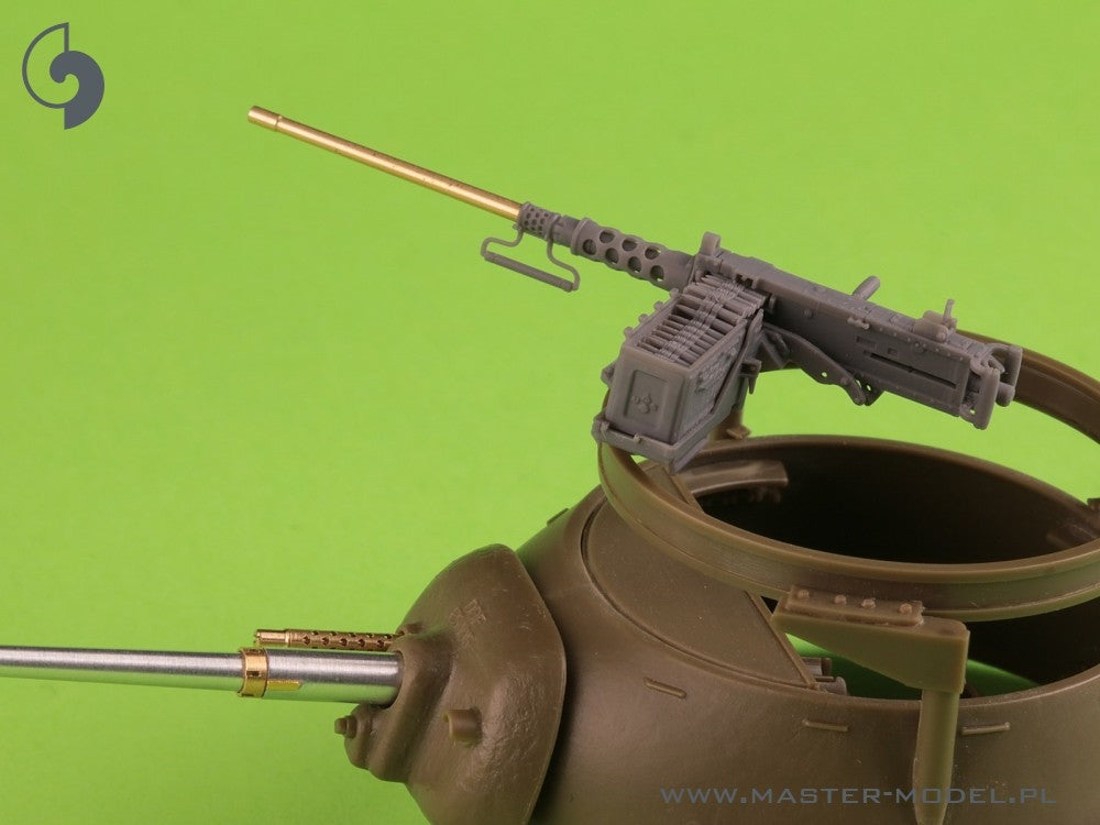 Master GM-35-073 Browning M2HB .50 cal (12,7mm) - do montażu na pierścieniu M49 (karetka D40721 / kołyska D40733 / skrzynka D40731 lub D90078) 1/35 – Bild 10