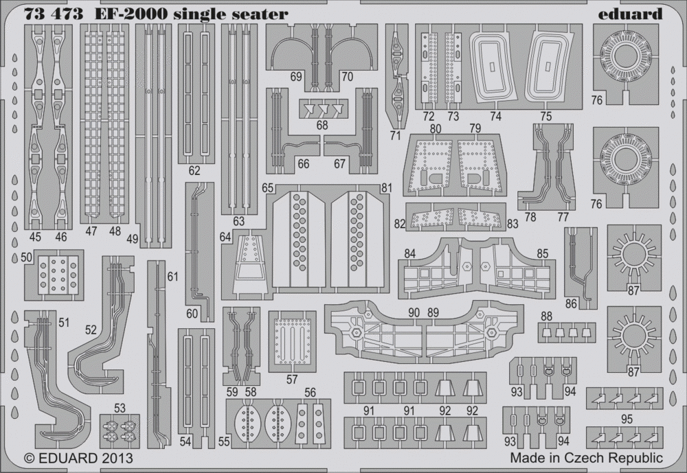 Eduard 73473 EF-2000 single seater 1/72 HASEGAWA – image 2