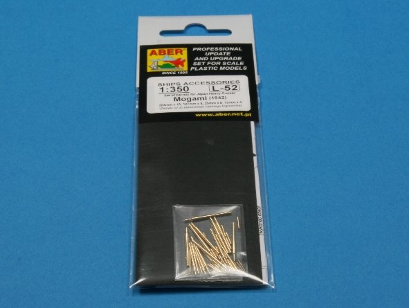 Aber 350L-52 Set of barrels 203mm x 10, 127mm x 8, 25mm x 8, 13mm x 4 for Japan Heavy Cruiser Mogami (1942) 1/350 – Bild 3