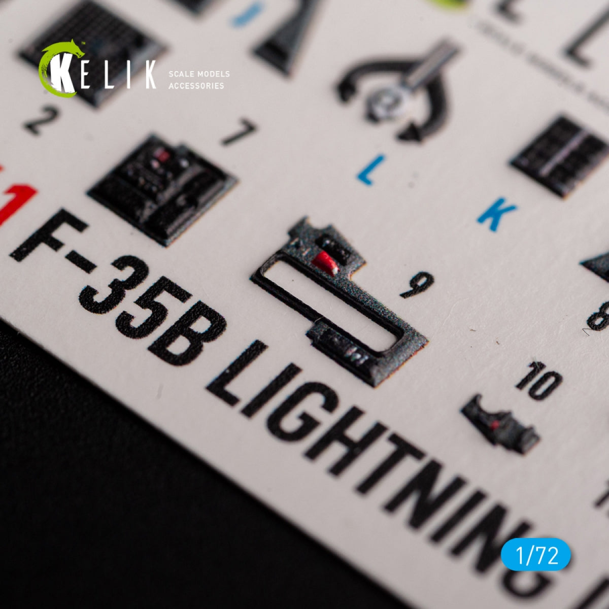 KELIK K72141 F-35B - interior 3D decals for Tamiya kit 1/72 – image 5
