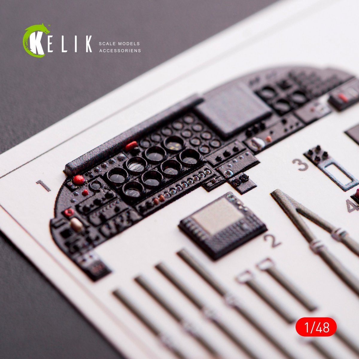 KELIK K48007 A-37B DRAGONFLY INTERIOR 3D DECALS FOR TRUMPETER KIT 1/48 – Bild 4