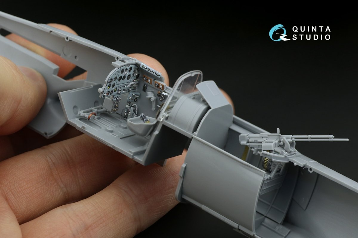 Quinta Studio QD48236 IL-2 1943 (two-seat) 3D-Printed &amp;amp; coloured Interior on decal paper (for Zvezda kit) 1/48 – immagine 9