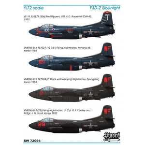 Sword 72094 F3D-2 Skyknight VF-11/VMF(N)513 1/72 – imagen 2