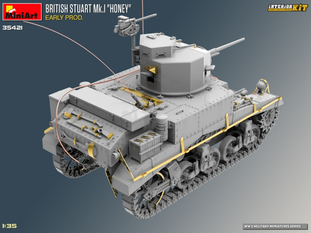 MiniArt 35421 BRITISH STUART MK.I HONEY EARLY PROD. INTERIOR KIT 1/35 – zdjęcie 3