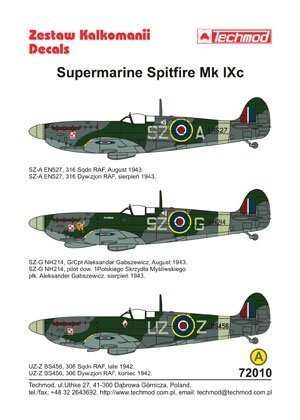 Techmod 72010 - Supermarine Spitfire Mk.IX 1/72 – immagine 2