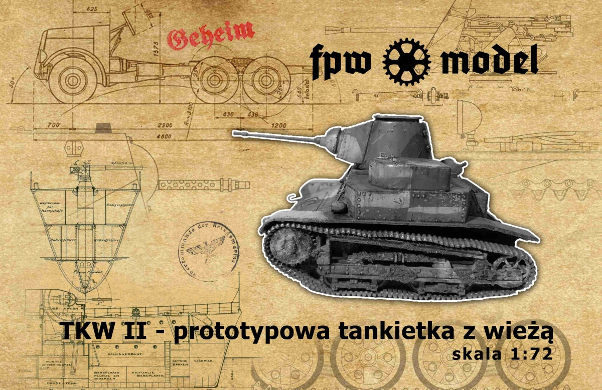 FPW Model 72014 TKW II - prototypowa tankietka z wieżą 1/72